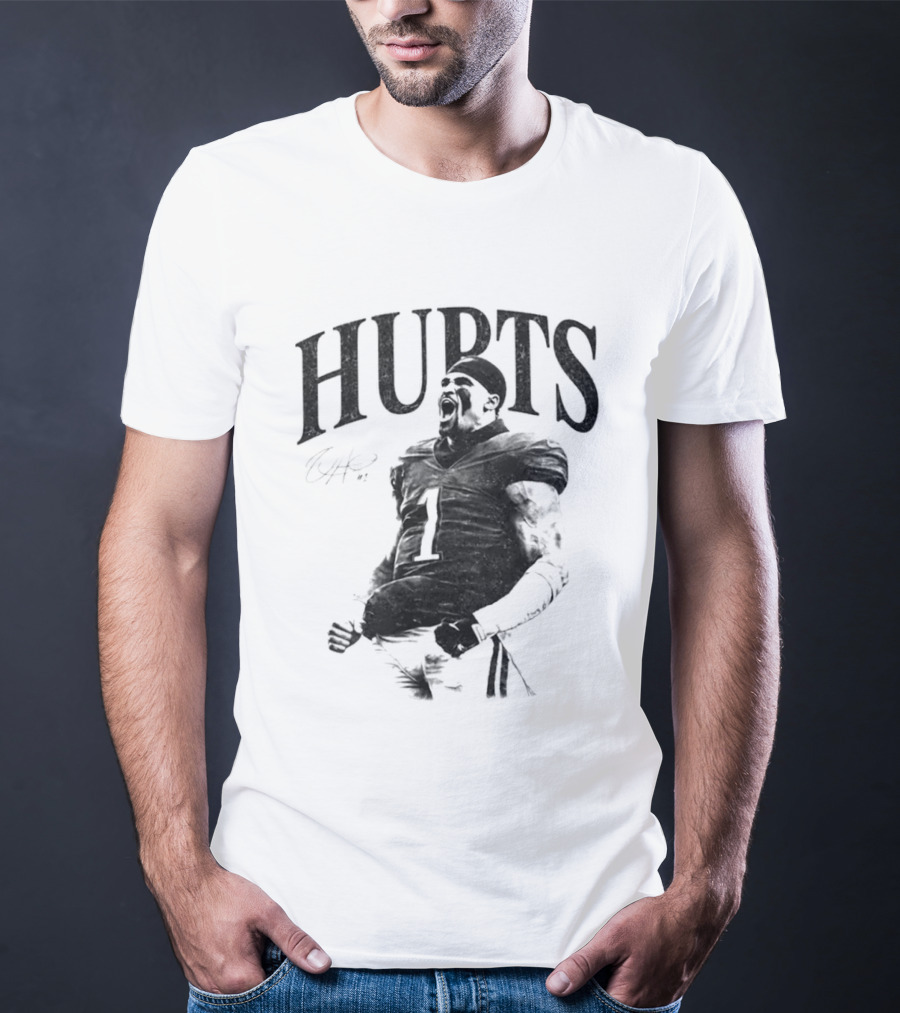 Jalen Hurts Philadelphia Eagles Number One Signature Football Player T-Shirt