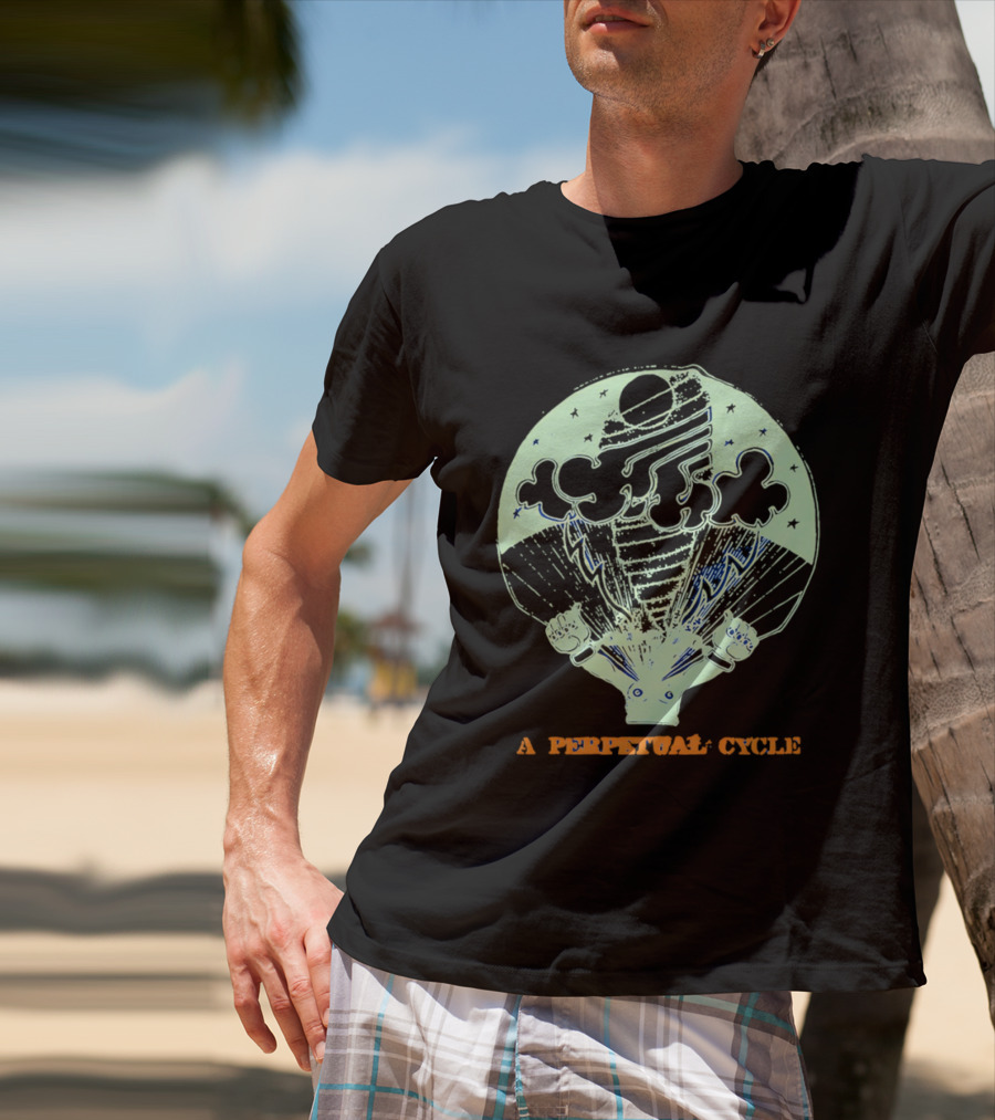 A Perpetual Cycle Tornado 4545 Hands Clouds Stars T-Shirt