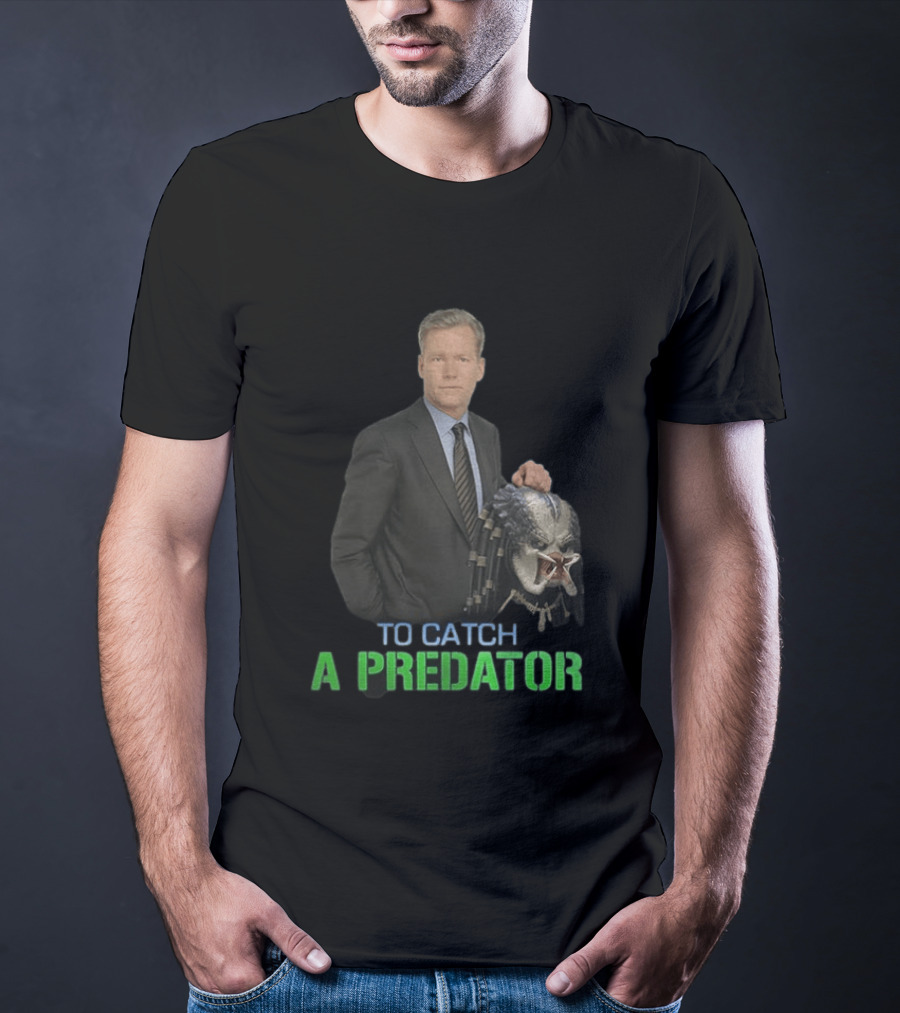 To Catch A Predator Chris Hansen Meme With Predator Mask T-Shirt