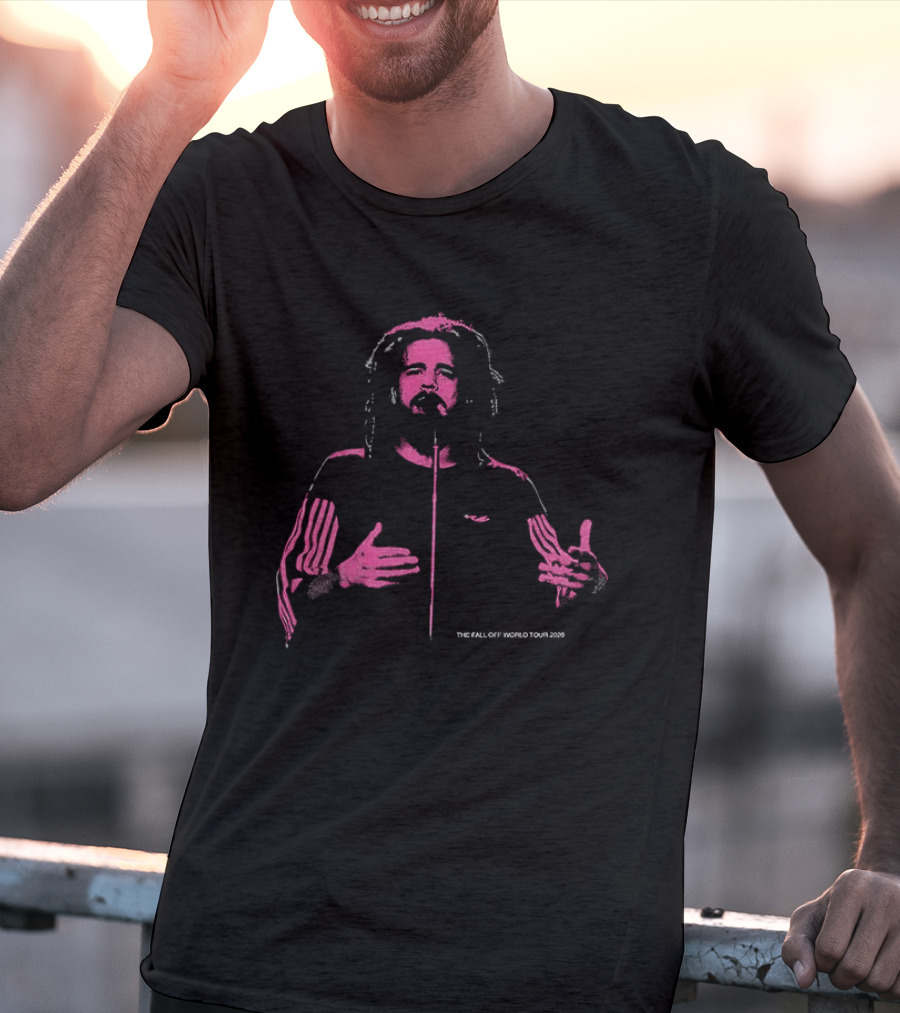 J. Cole The Fall Off World Tour 2026 Pink T-Shirt
