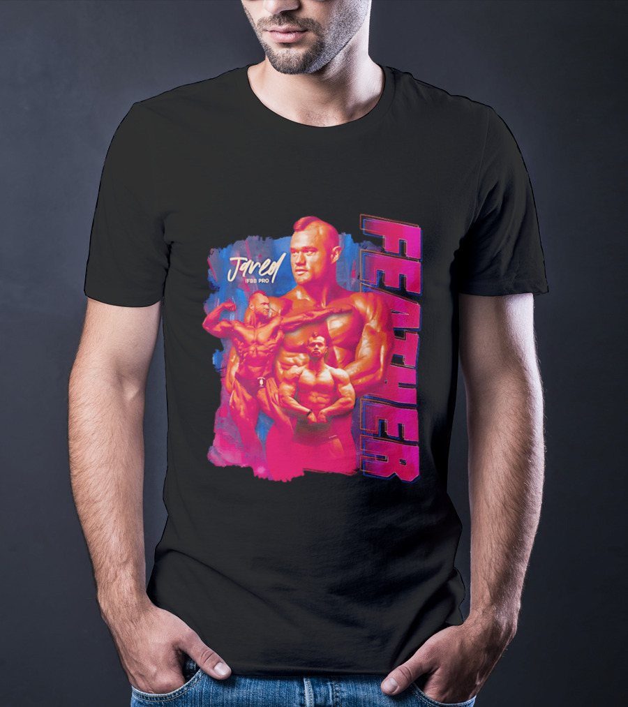 Jared Feather IFBB Pro Bodybuilding Champion Bold Visual T-Shirt