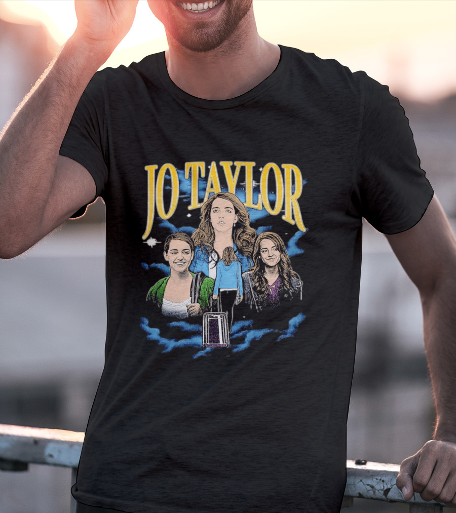 Jo Taylor Collage With Scenes And Luggage T-Shirt