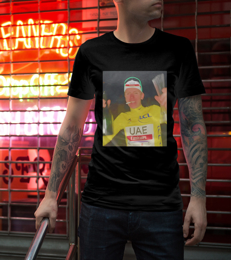 UAE Emirates LCL Tour De France Winner Celebrating T-Shirt