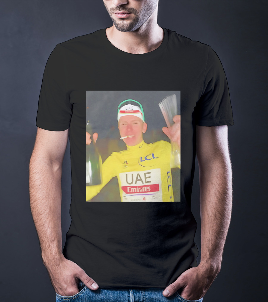 UAE Emirates LCL Tour De France Winner Celebrating T-Shirt