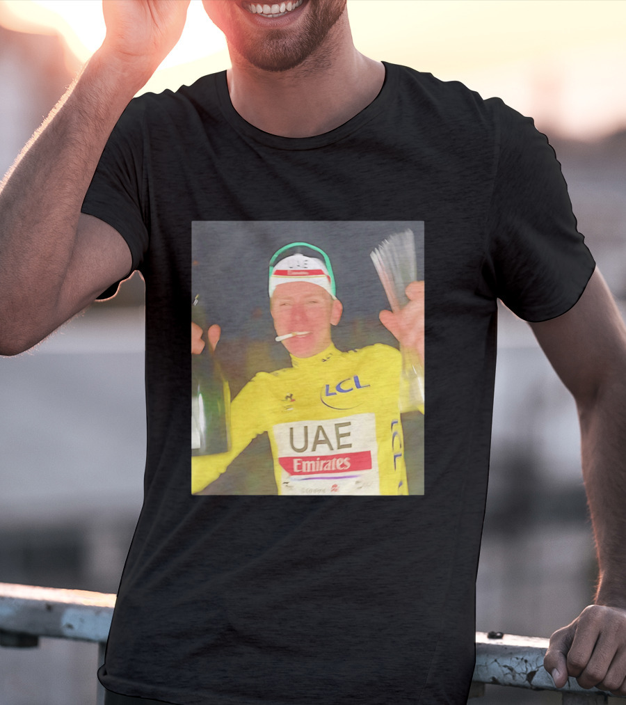 UAE Emirates LCL Tour De France Winner Celebrating T-Shirt