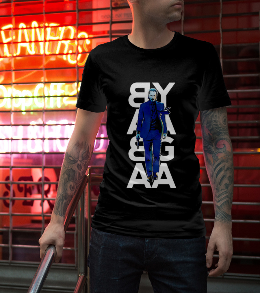 John Wick Baba Yaga Blue Suit Walking Gun T-Shirt