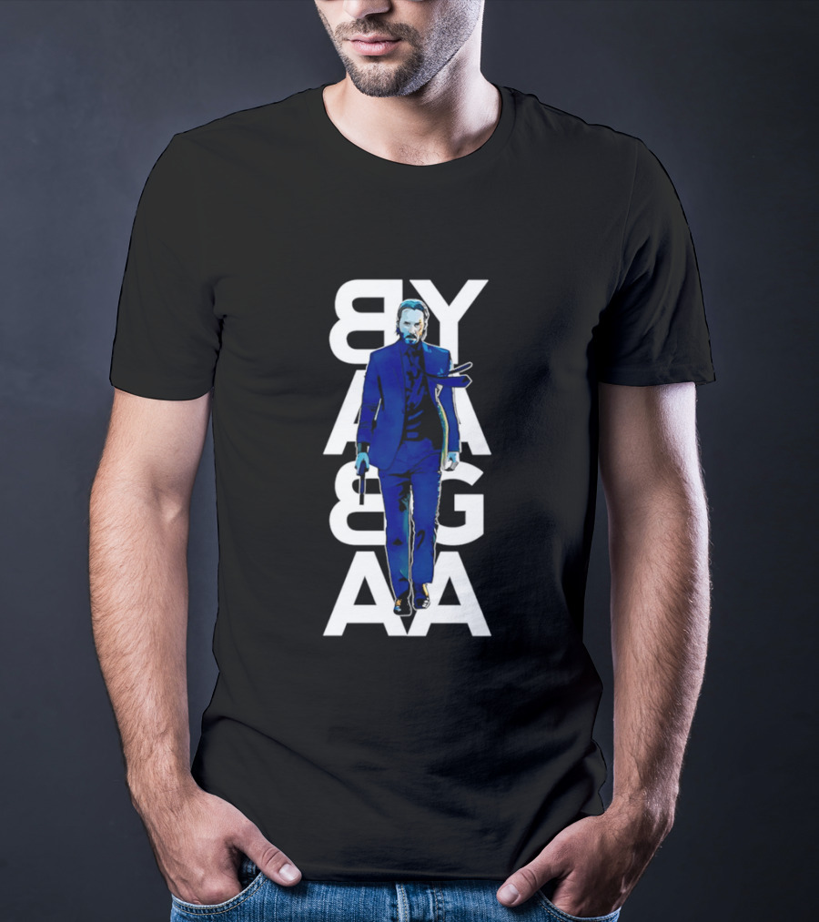John Wick Baba Yaga Blue Suit Walking Gun T-Shirt
