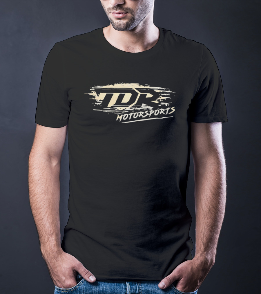 TDR Motorsports Distressed Brushstroke Paint Splatter Banner T-Shirt