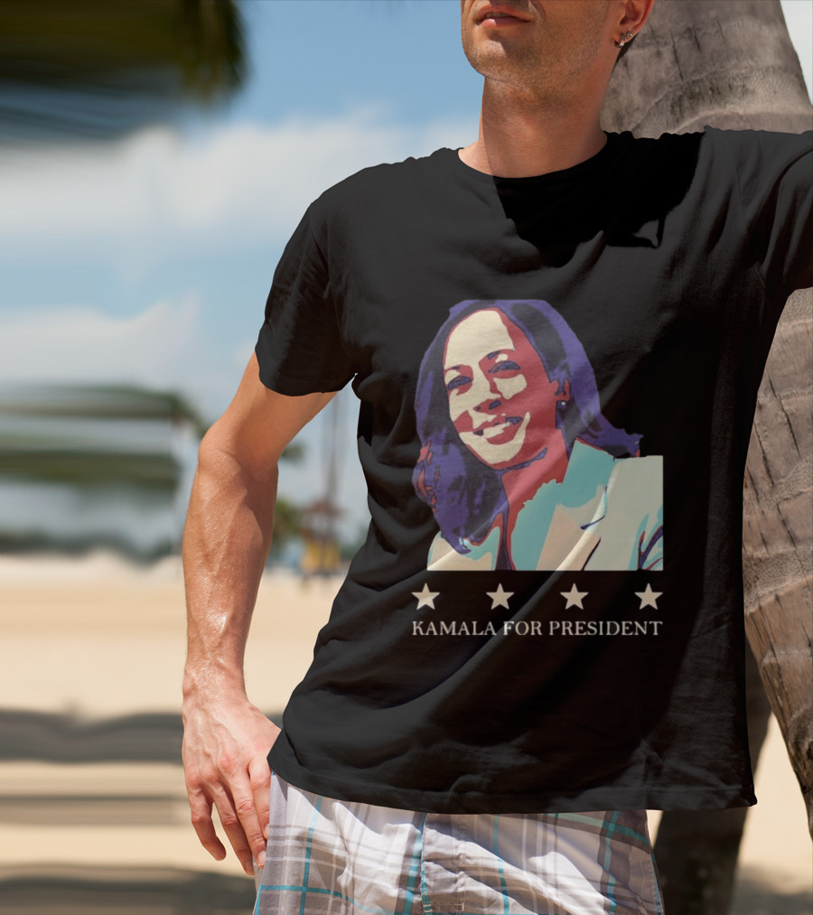 Kamala For President Pop Political Four Star T-Shirt