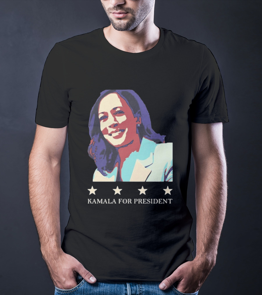 Kamala For President Pop Political Four Star T-Shirt