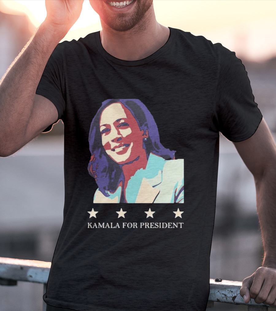 Kamala For President Pop Political Four Star T-Shirt