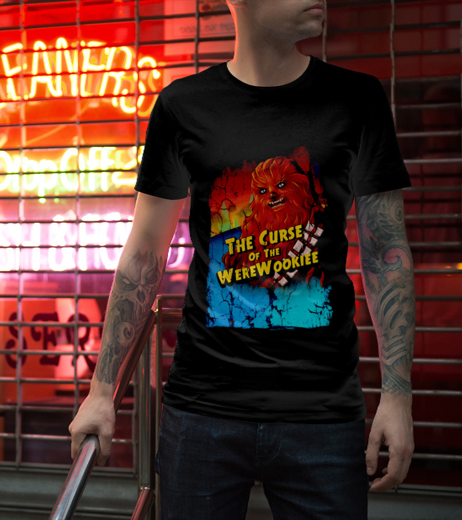 The Curse Of The WereWookiee Retro Horror Monster Mashup T-Shirt