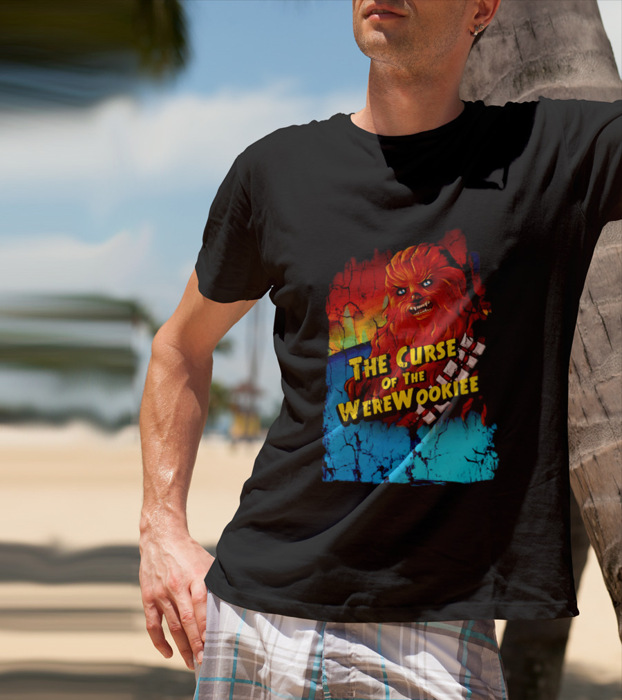 The Curse Of The WereWookiee Retro Horror Monster Mashup T-Shirt