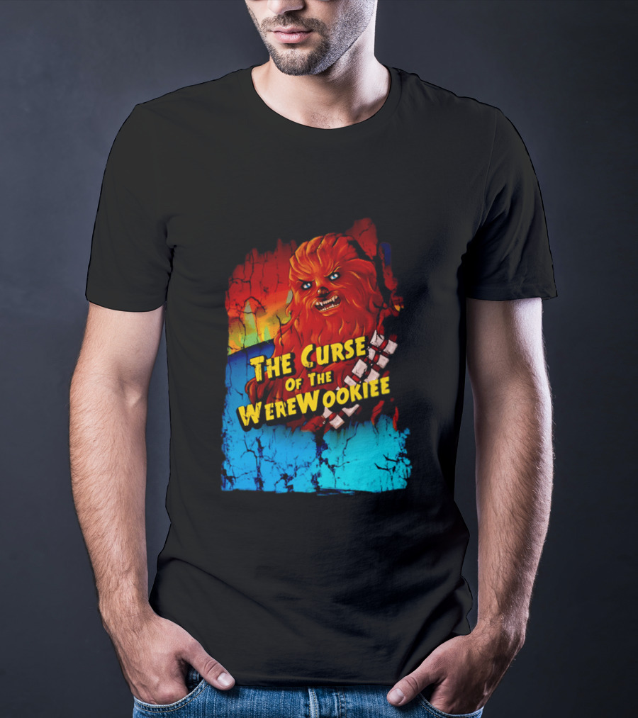 The Curse Of The WereWookiee Retro Horror Monster Mashup T-Shirt