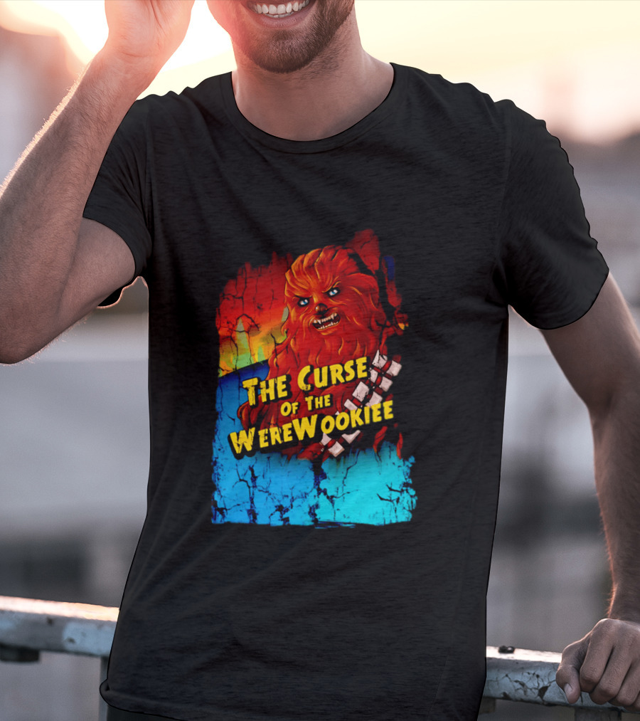 The Curse Of The WereWookiee Retro Horror Monster Mashup T-Shirt