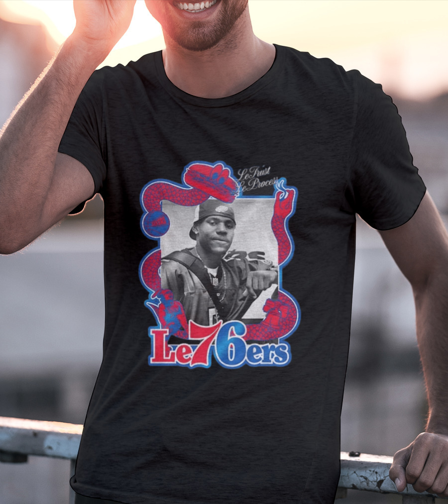 LeTrust LeProcess LeBron James Le76ers Snake Motif T-Shirt