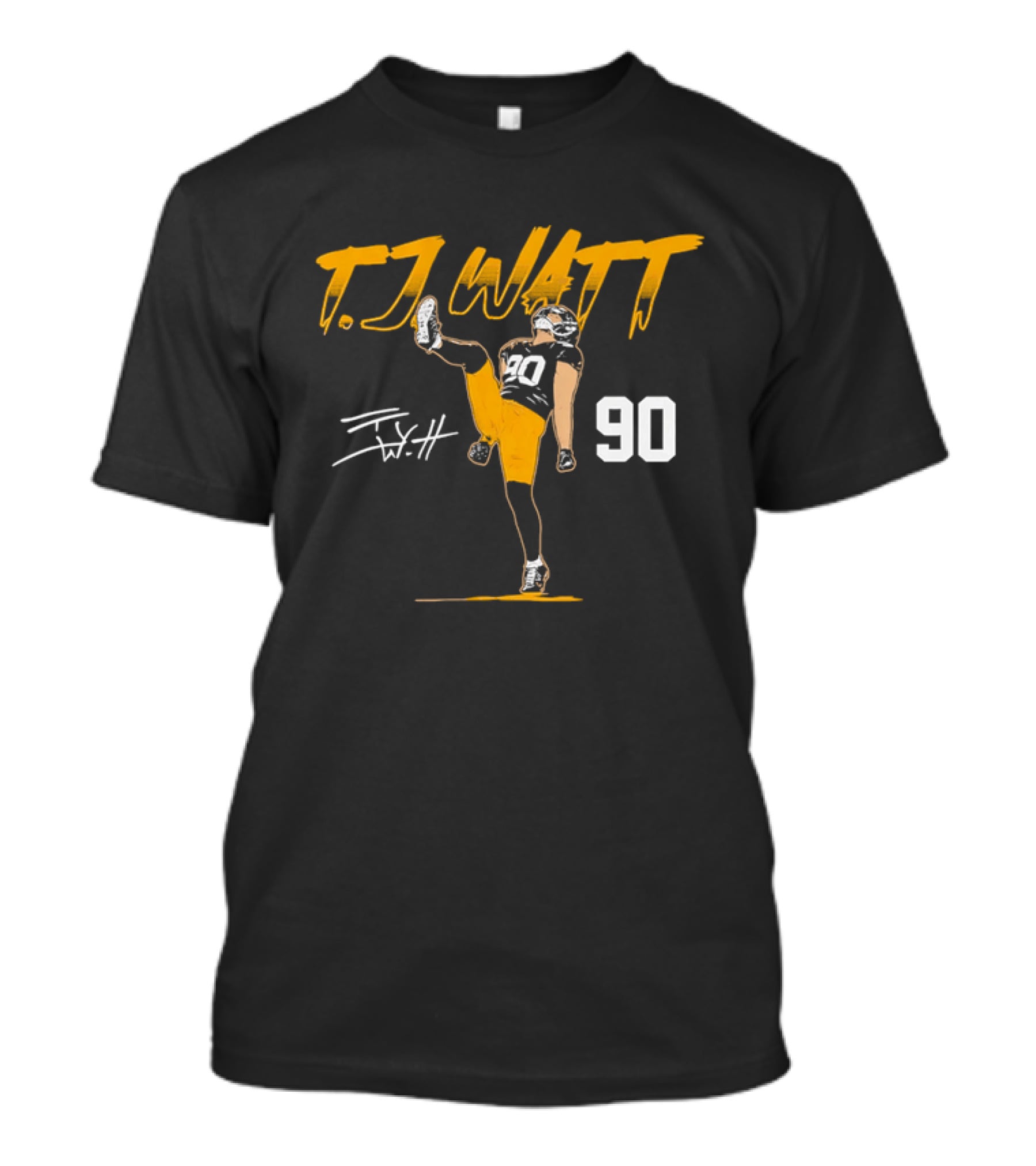 T.J. Watt 90 High Kick Celebration Football Player T-Shirt