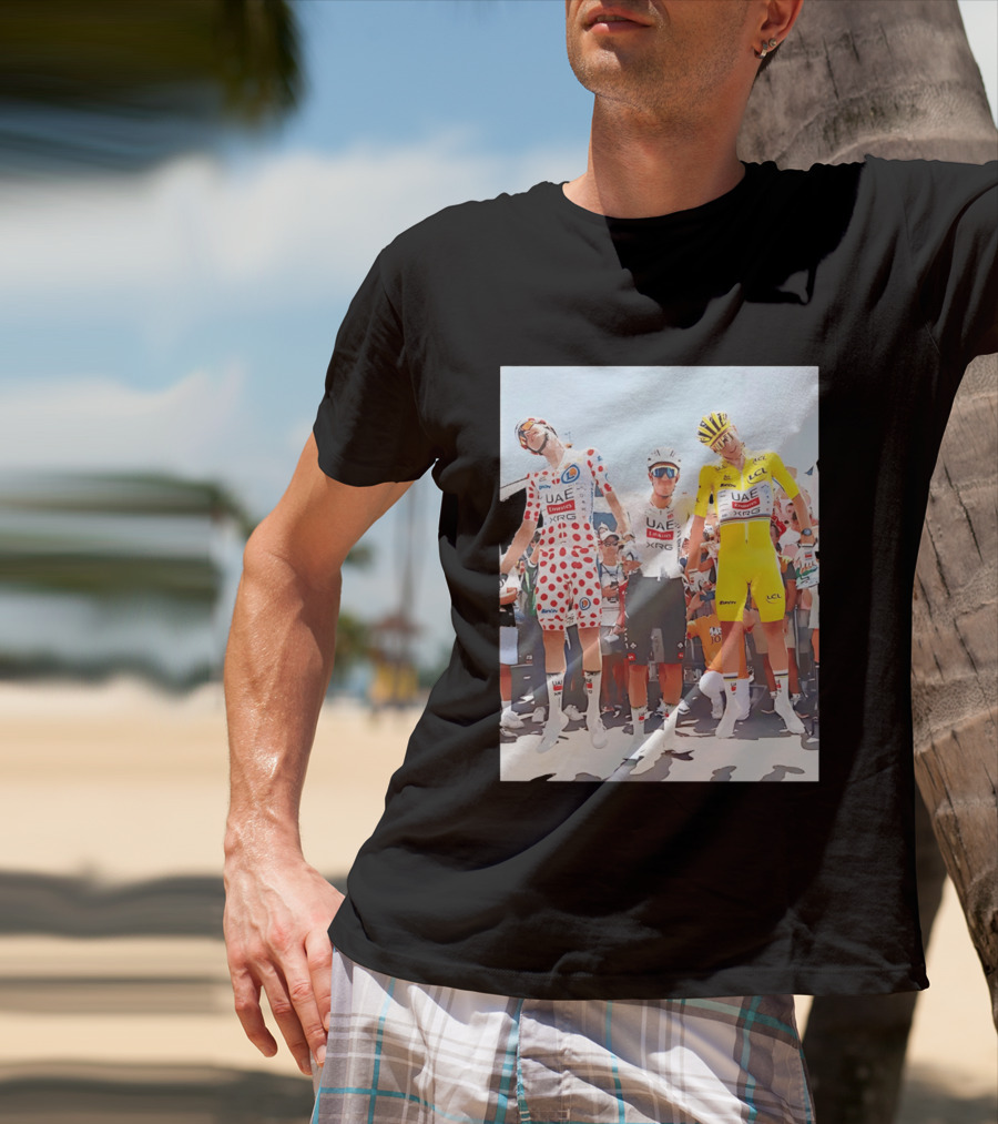 UAE Team Emirates XRG Sponsors Tour De France Cycling Jerseys T-Shirt