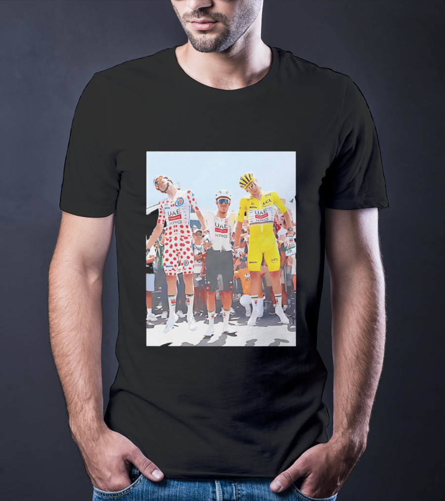 UAE Team Emirates XRG Sponsors Tour De France Cycling Jerseys T-Shirt