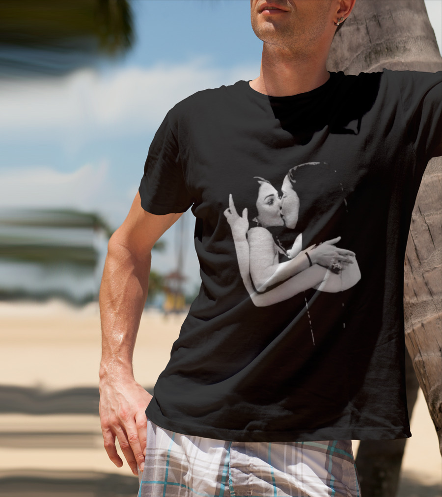 Nikita Rawal Viral Kiss Romantic Embrace T-Shirt