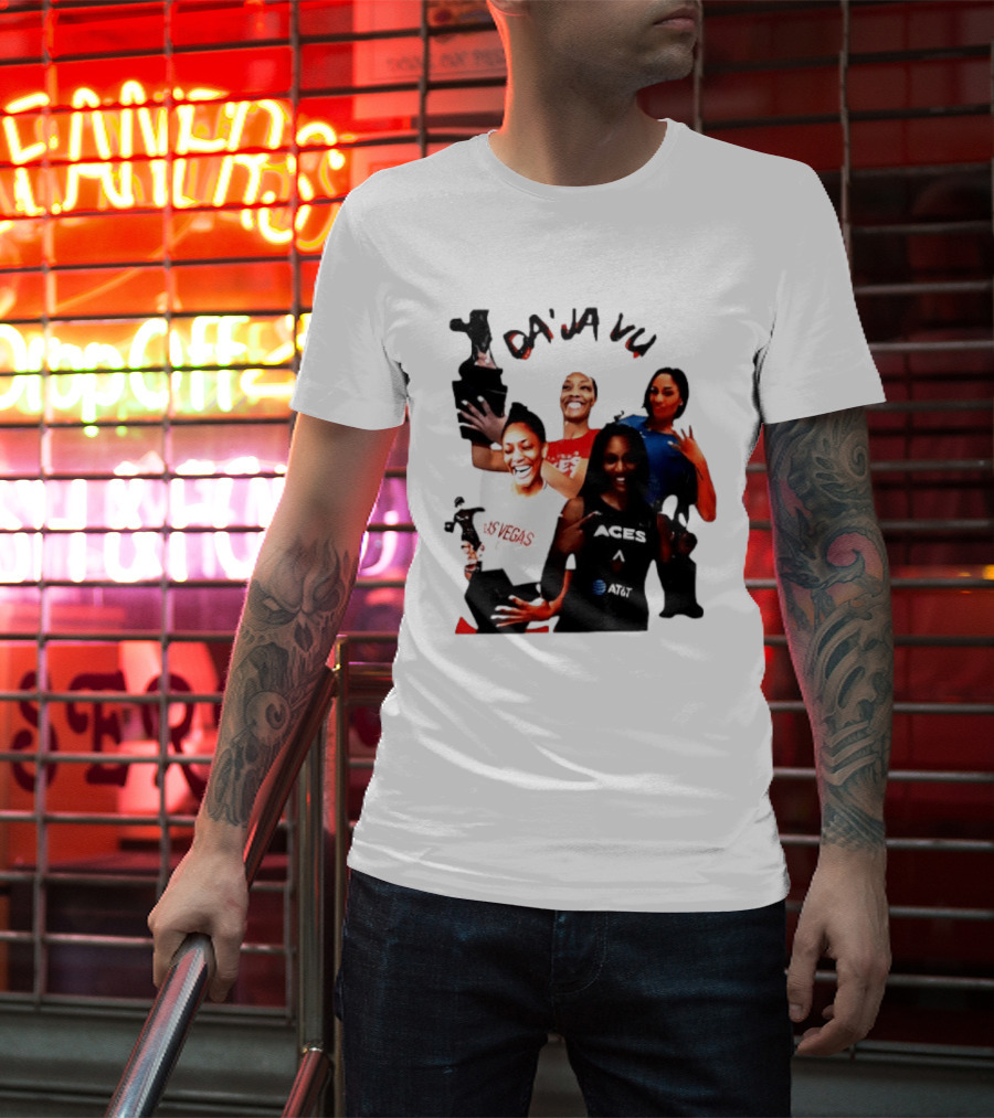 Aja Wilson DA'JA Vu Las Vegas Aces 4X MVP WNBA Legend T-Shirt