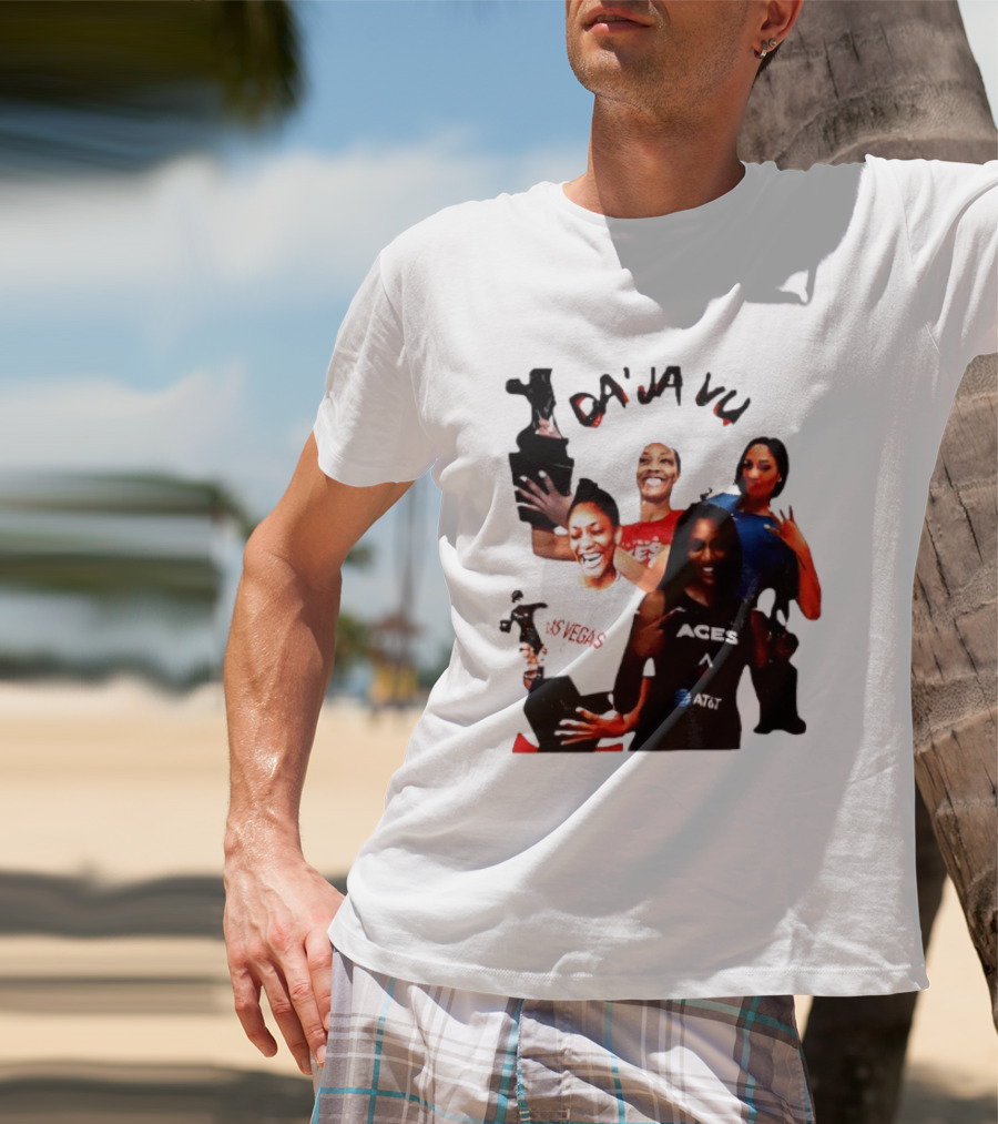Aja Wilson DA'JA Vu Las Vegas Aces 4X MVP WNBA Legend T-Shirt