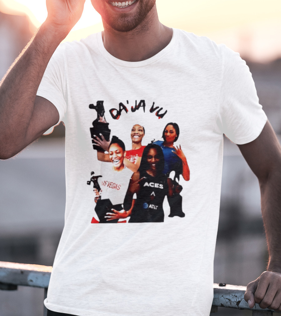 Aja Wilson DA'JA Vu Las Vegas Aces 4X MVP WNBA Legend T-Shirt