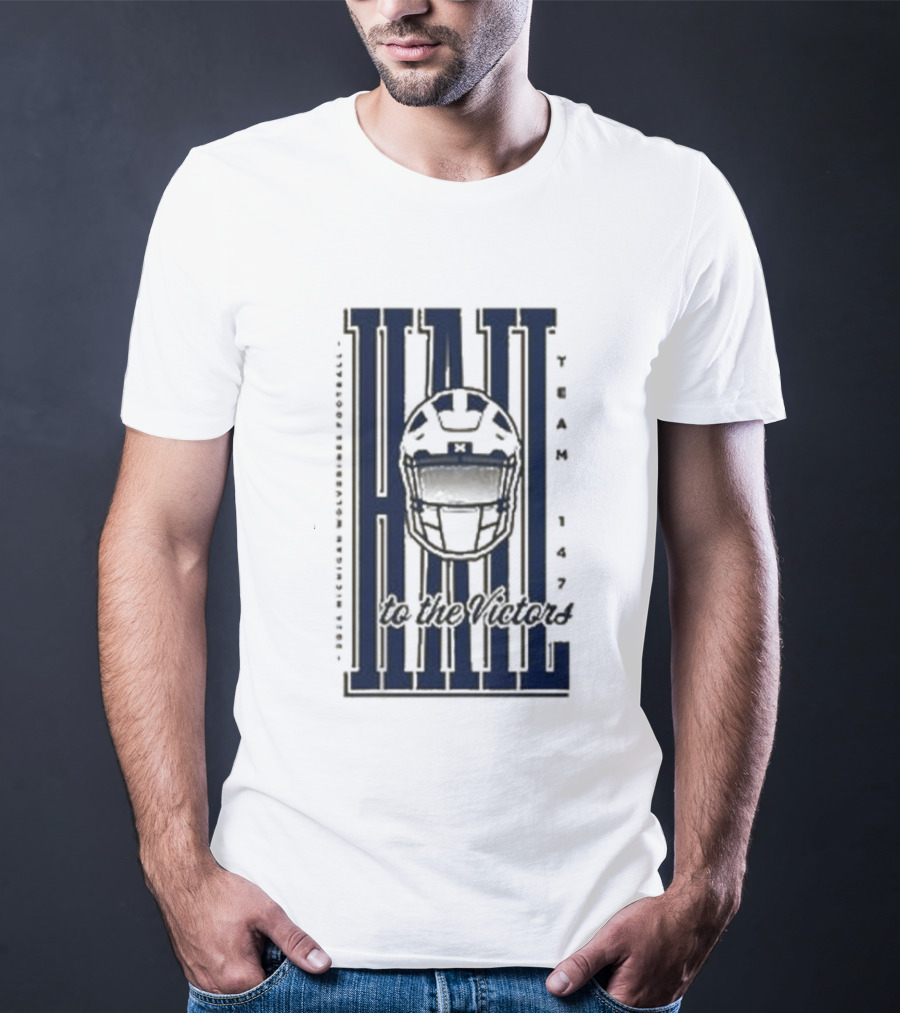 Hail Michigan Wolverines Football Helmet Icon 2026 T-Shirt