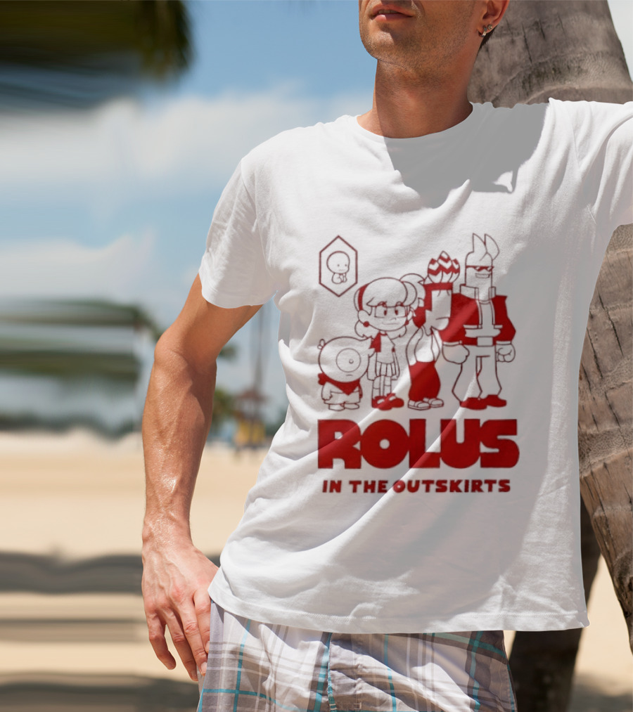 ROLUS In The Outskirts Cartoon Characters Lineup T-Shirt