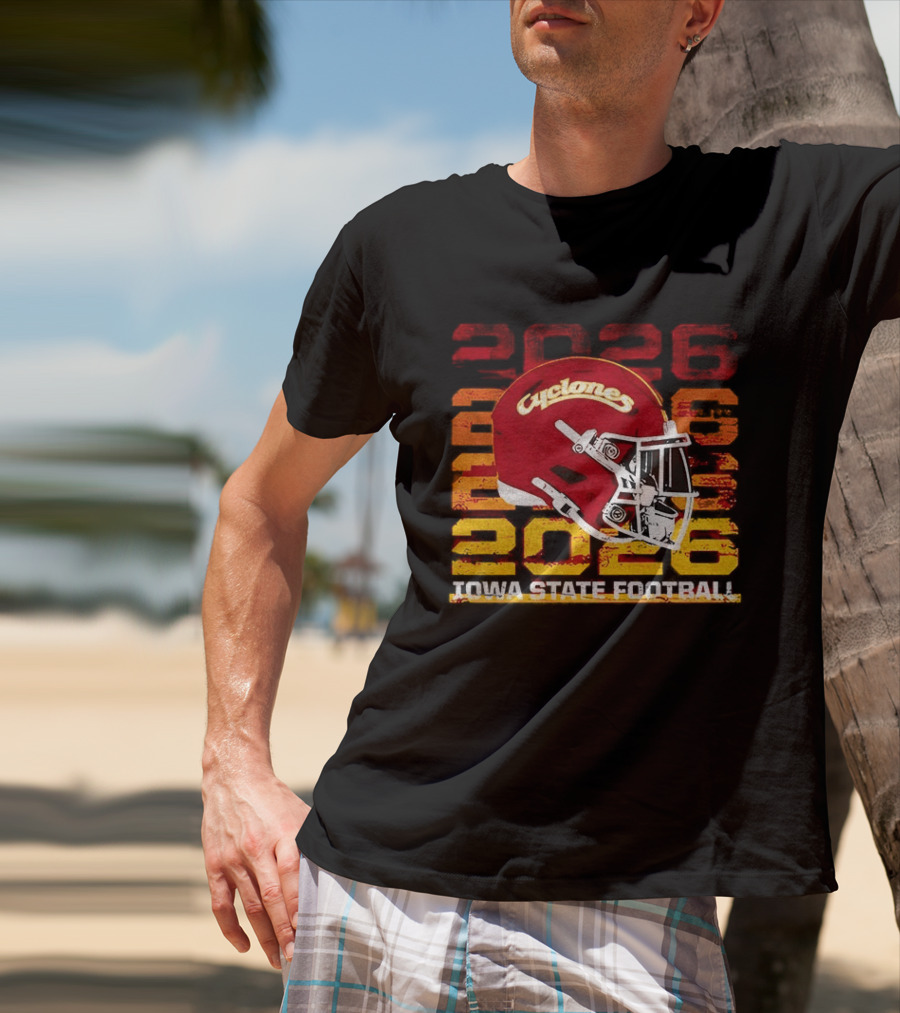 Cyclones Helmet 2026 Iowa State Football Gameday T-Shirt