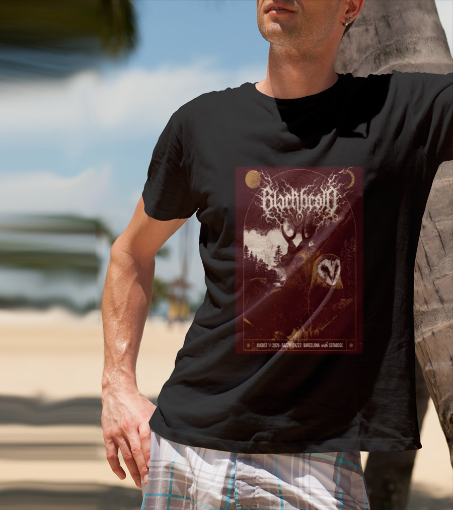 Blackbraid August 11 2026 Razzmatazz 3 Barcelona With Sotabosc Deer Owl Moon T-Shirt