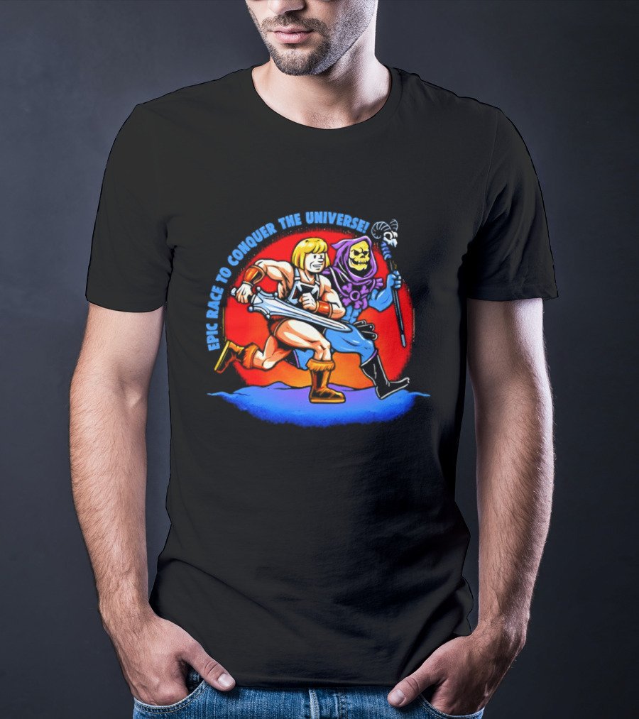 He Man And Skeletor Race To Conquer The Universe Masters Of The Universe T-Shirt