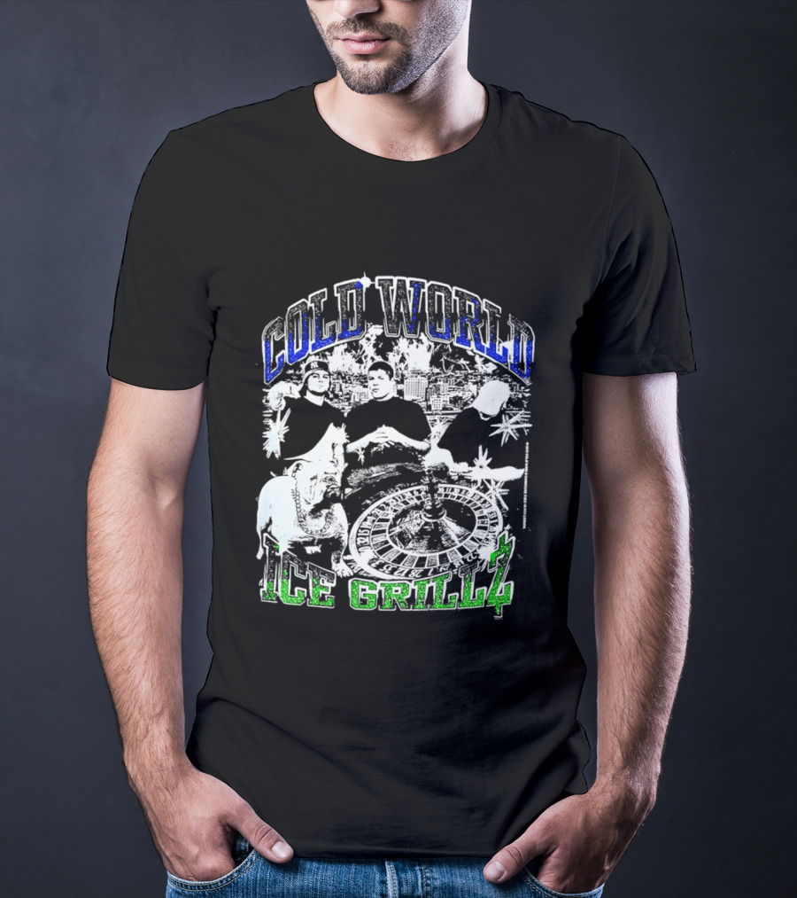 Cold World Ice Grillz Bulldog Roulette Wheel T-Shirt