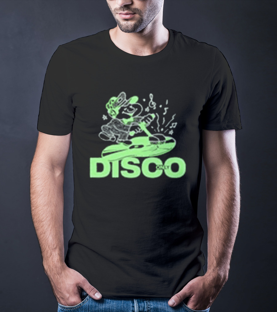 Disco Only Groove Maintenance Retro Character Dance Vibes T-Shirt