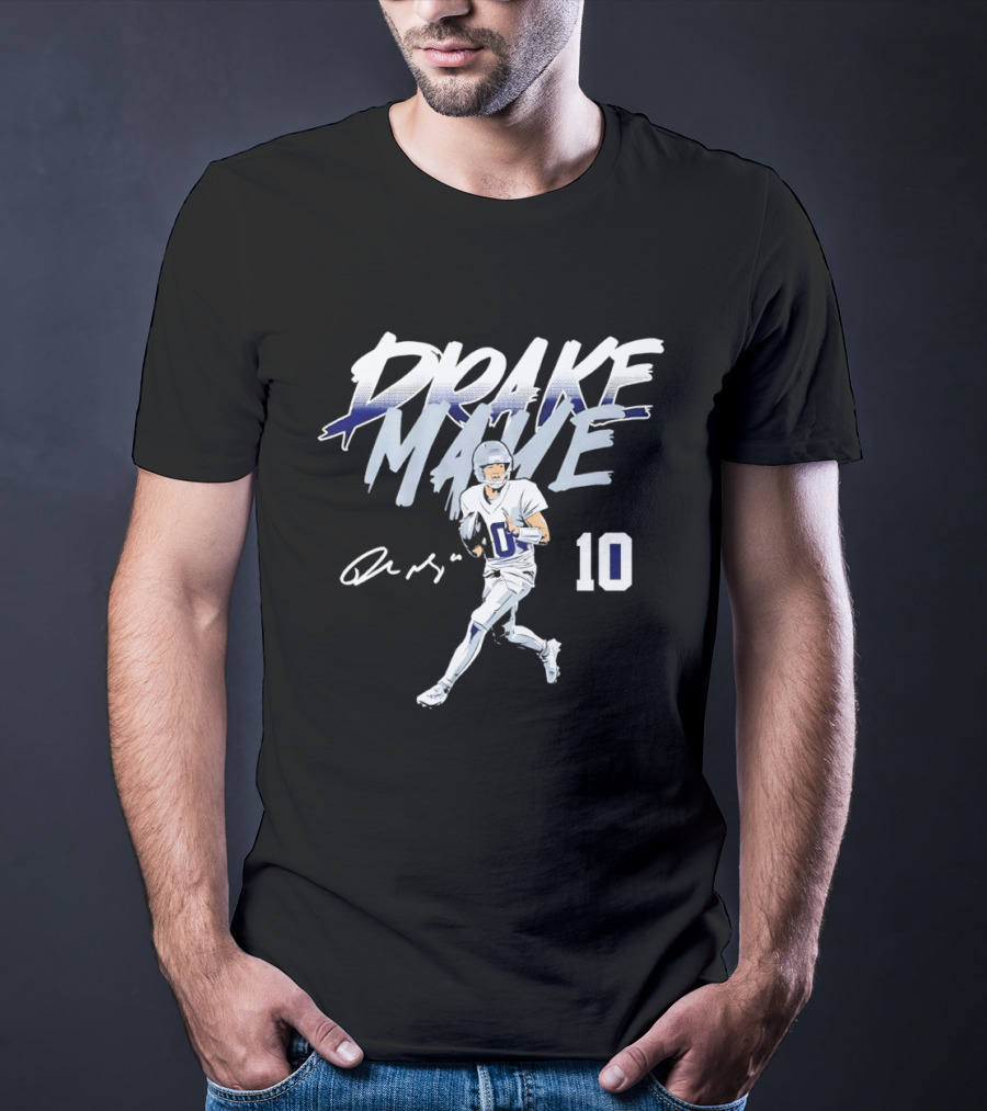 Drake Maye 10 New England Patriots Football 2026 T-Shirt