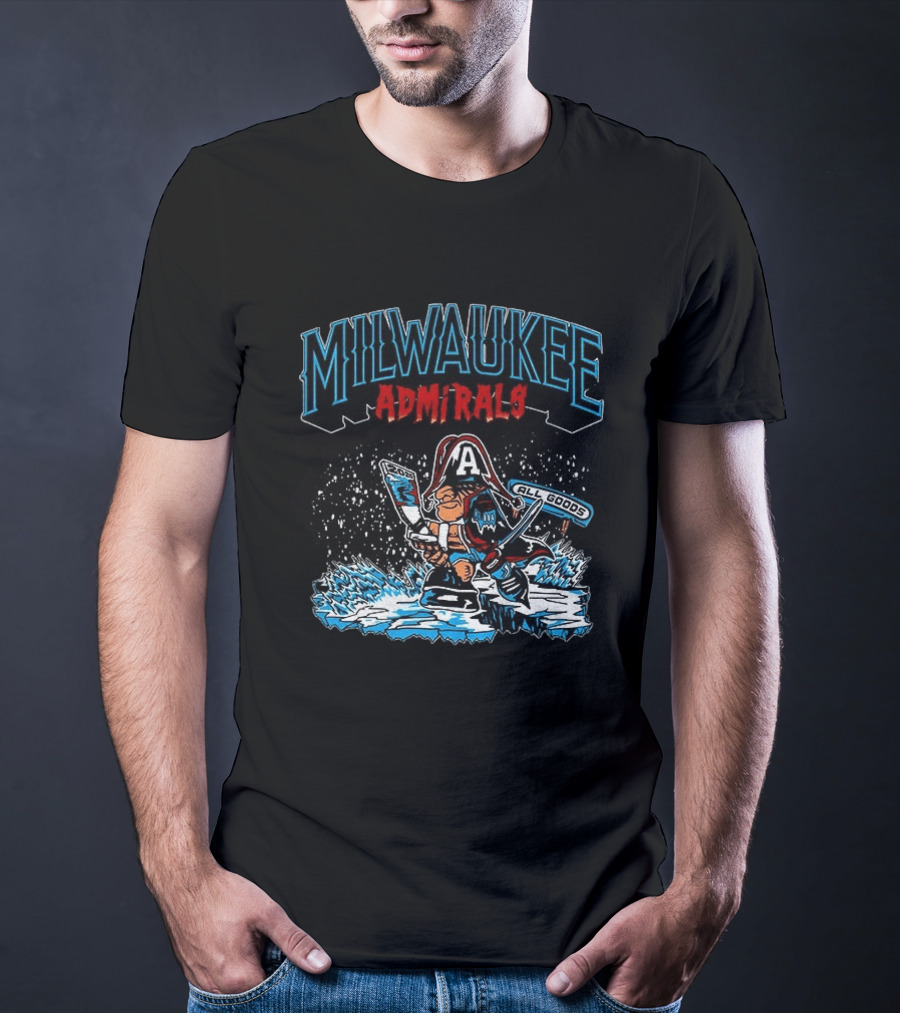 Milwaukee Admirals 2020 All Goods Hockey Ice T-Shirt