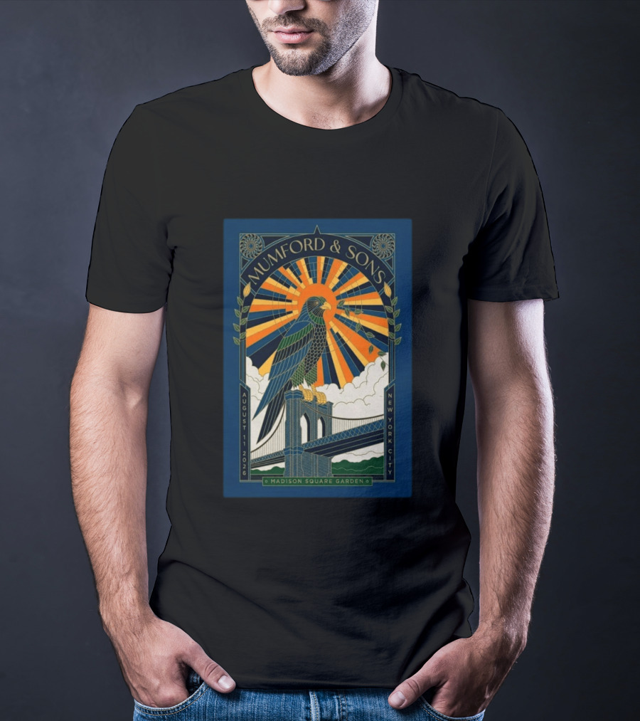 Mumford And Sons Madison Square Garden August 11 2026 New York City T-Shirt