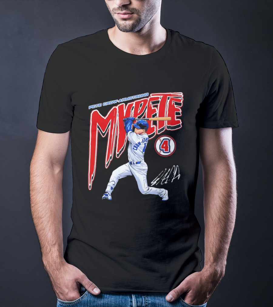Pete Crow Armstrong MVPete Chicago Cubs Baseball Number 4 T-Shirt