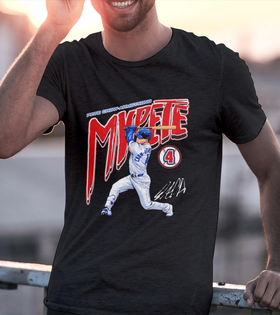 Pete Crow Armstrong MVPete Chicago Cubs Baseball Number 4 T-Shirt