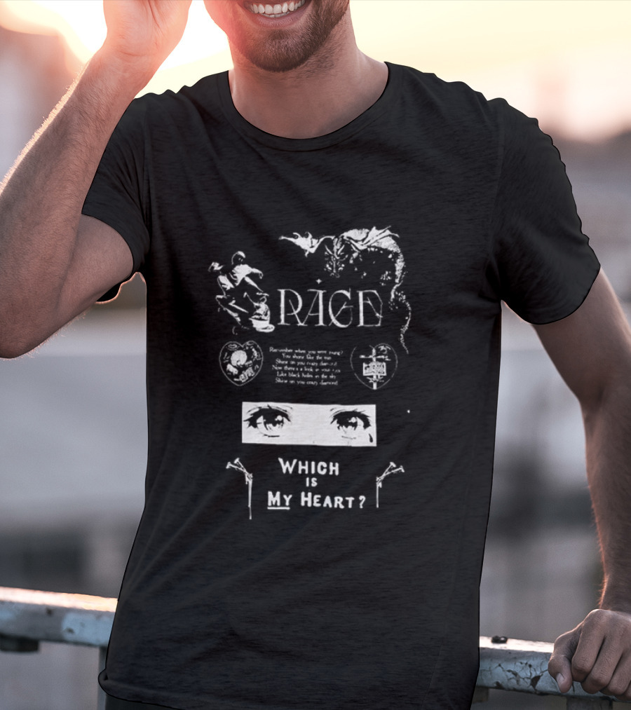 Rage Broken Hearts Wicked Is My Heart T-Shirt