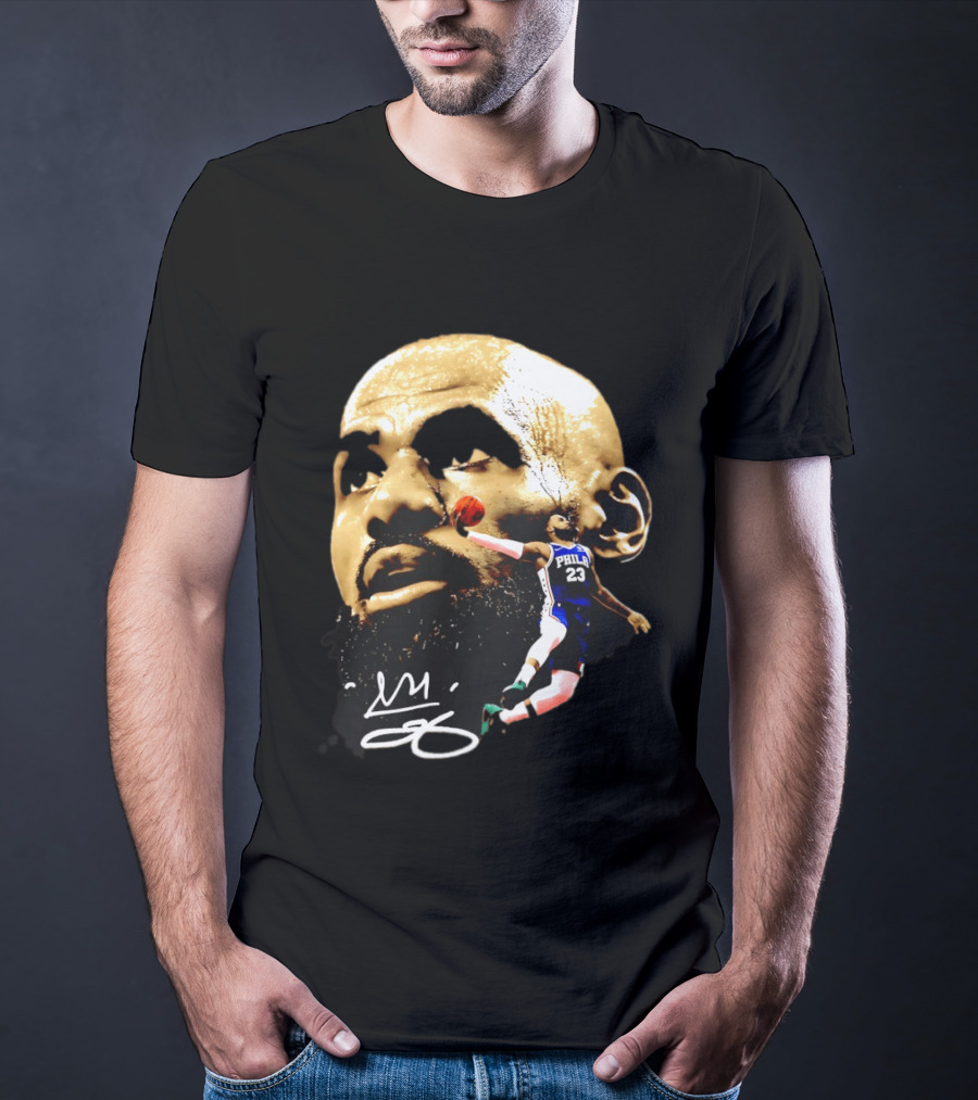 LeBron James Philadelphia 23 Dunk GOAT Signature T-Shirt
