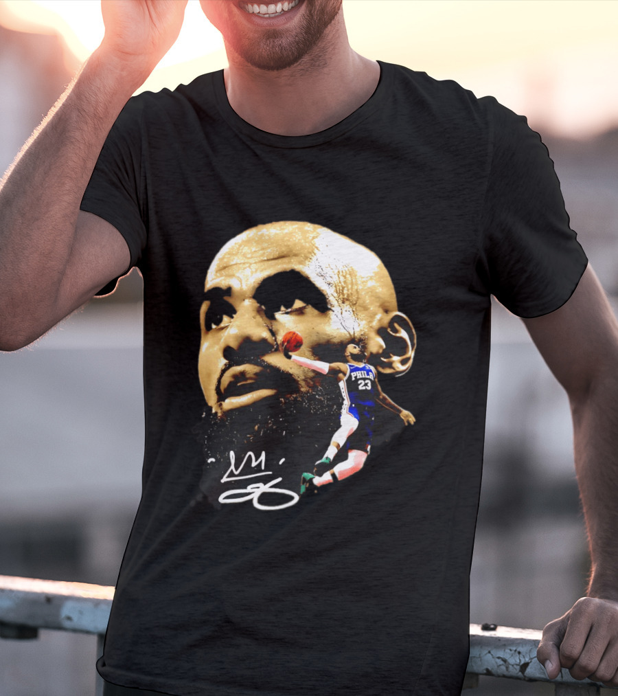 LeBron James Philadelphia 23 Dunk GOAT Signature T-Shirt