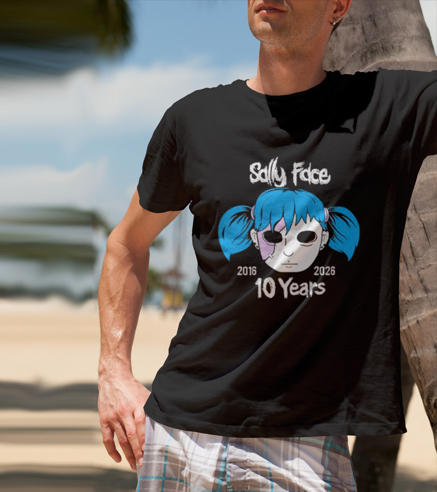 Sally Face 10 Years Anniversary 2016 2026 T-Shirt