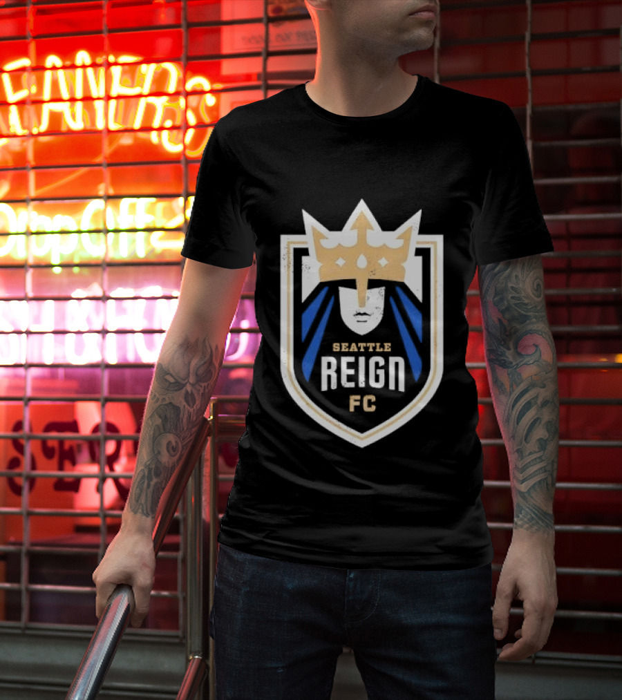 Seattle Reign FC Distressed Crown Crest T-Shirt