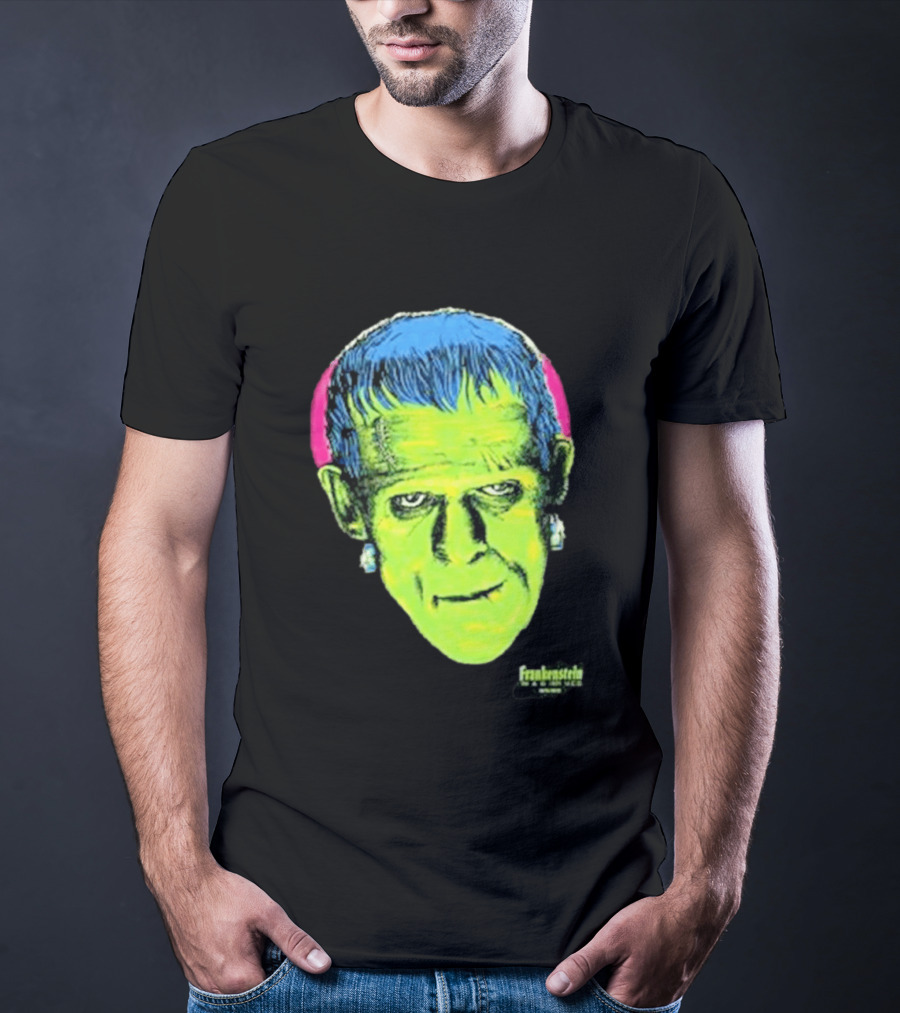 Frankenstein Universal Studios Monsters Head Travis Barker T-Shirt