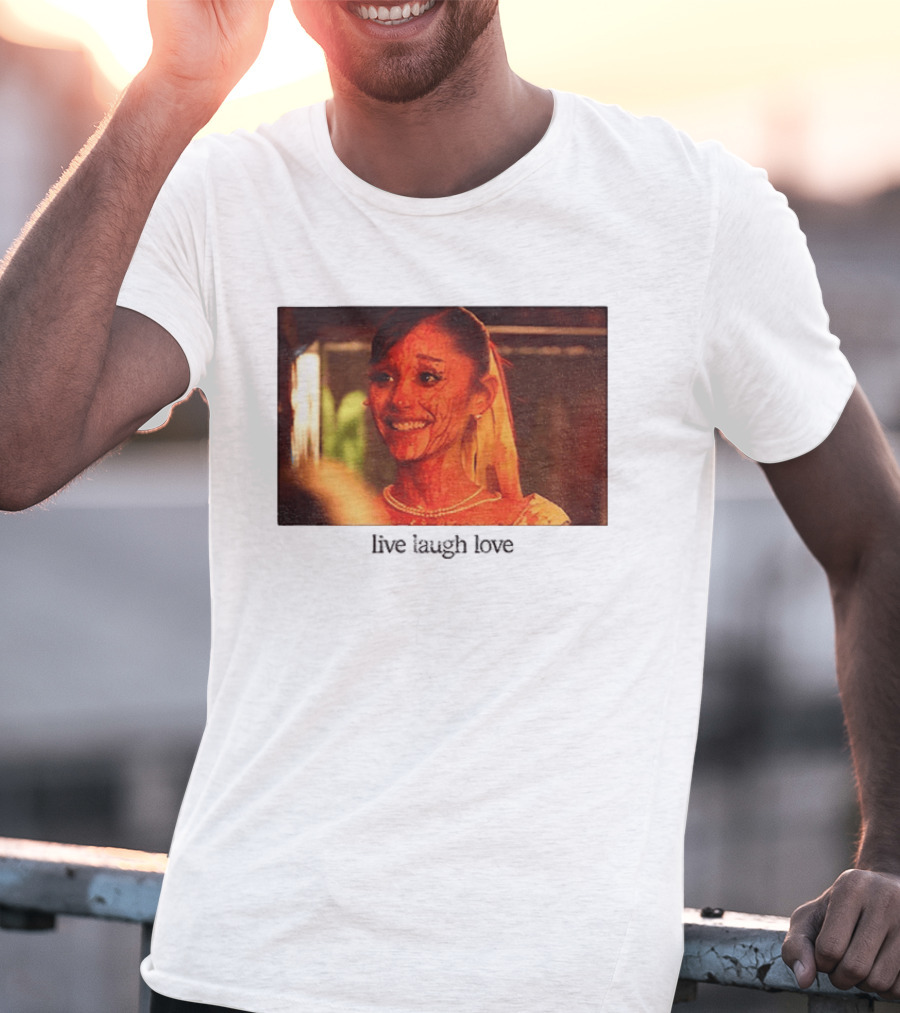 Ariana Grande Horror Movie Blood Scene Live Laugh Love T-Shirt