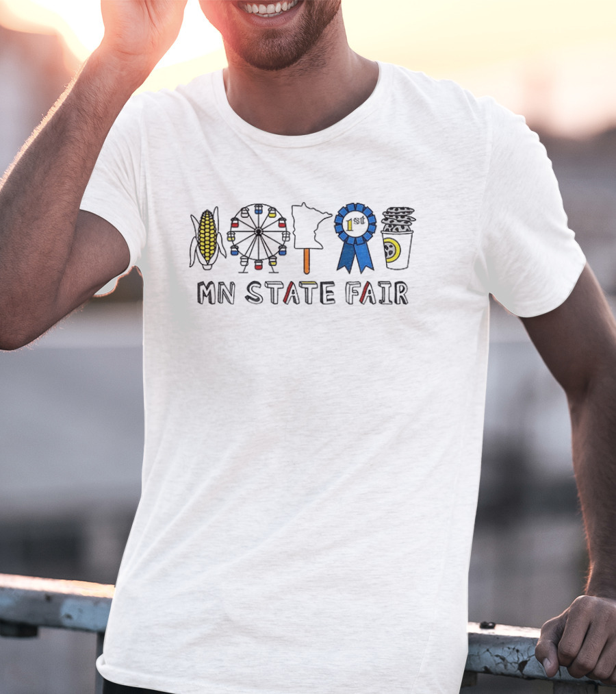 MN State Fair Corn Ferris Wheel Minnesota Ribbon Coffee 1st T-Shirt