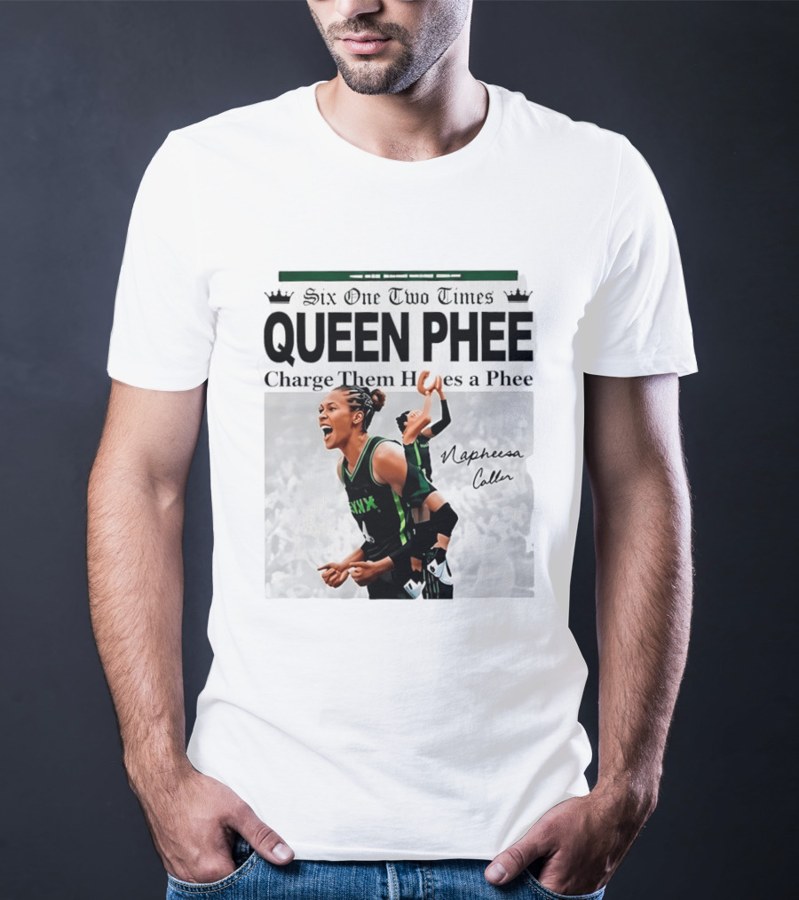 Six One Two Times Queen Phee Charge Them Hoops Napheesa Collier Lynx T-Shirt