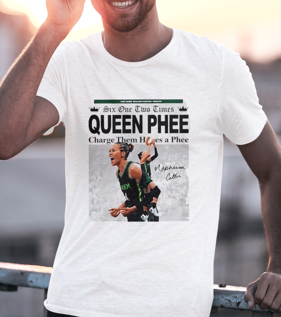 Six One Two Times Queen Phee Charge Them Hoops Napheesa Collier Lynx T-Shirt