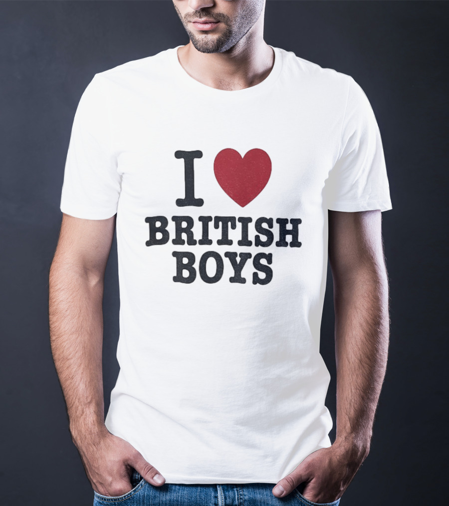 I Love British Boys Noah Schnapp Fanwear T-Shirt